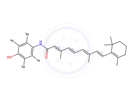 Chemical structure of Fenretinide-d4