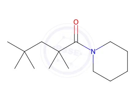 Chemical structure of 1-(2,2,4,4-Tetramethylvaleryl)piperidine