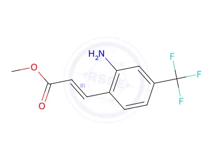 Chemical structure of Methyl (E)-3-[2-Amino-4-(trifluoromethyl)phenyl]acrylate