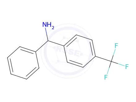 Chemical structure of 1-phenyl-1-[4-(trifluoromethyl)phenyl]methanamine