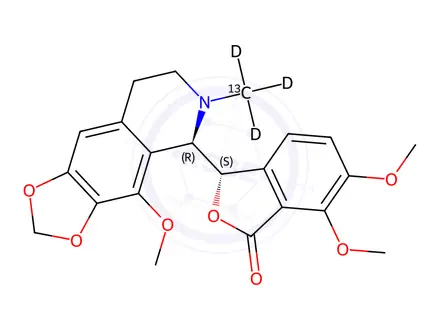 Chemical structure of Noscapine-13C,d3