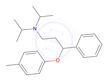 Chemical structure of N,N-Diisopropyl-3-phenyl-3-(p-tolyloxy)propan-1-amine (BSC)