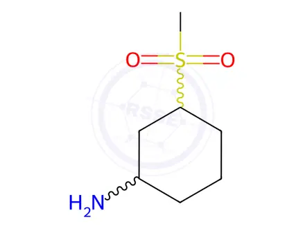 Chemical structure of 3-(Methylsulfonyl)cyclohexan-1-amine