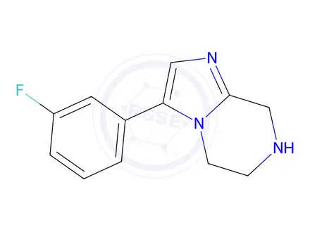 Chemical structure of 3-(3-Fluorophenyl)-5,6,7,8-tetrahydroimidazo[1,2-a]pyrazine