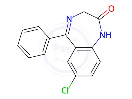 Chemical structure of Diazepam EP Impurity A