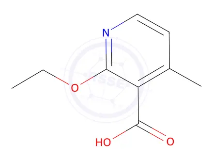 Chemical structure of 2-ethoxy-4-methylpyridine-3-carboxylic acid