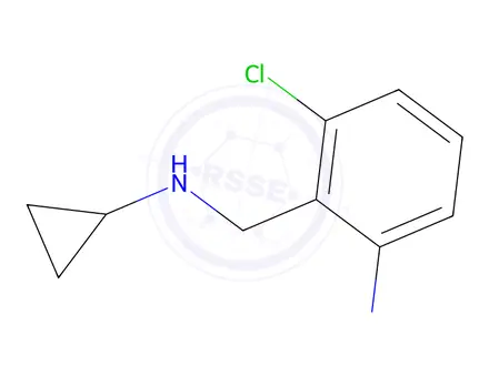 Chemical structure of N-[(2-CHloro-6-nitrophenyl)methyl]cyclopropanamine