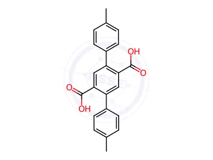 Chemical structure of 4,4''-Dimethyl-[1,1':4',1''-terphenyl]-2',5'-dicarboxylicacid