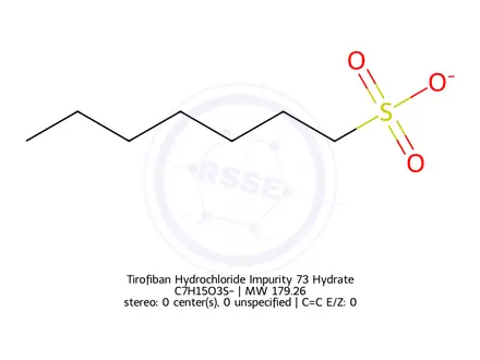 Chemical structure of Tirofiban Hydrochloride Impurity 73 Hydrate