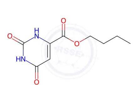 Chemical structure of OROTIC ACID BUTYL ESTER