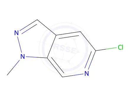 Chemical structure of 5-chloro-1-methyl-1H-pyrazolo[3,4-c]pyridine