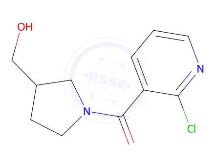 Chemical structure of (2-chloropyridin-3-yl)(3-(hydroxymethyl)pyrrolidin-1-yl)methanone