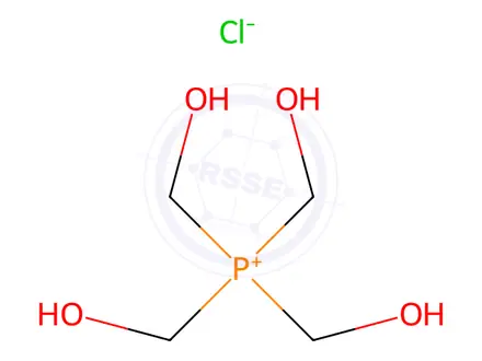 Chemical structure of Tetrakis(hydroxymethyl)phosphonium Chloride (ca. 80% in Water)