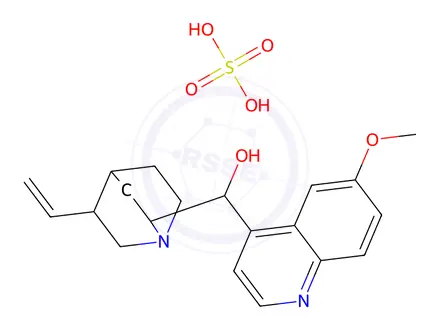 Chemical structure of Quinine Bisulphate