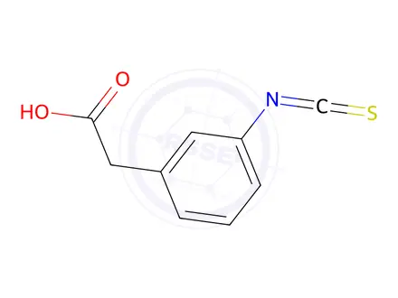 Chemical structure of 2-(3-Isothiocyanatophenyl)acetic acid