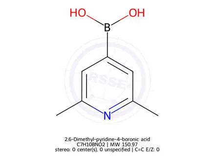Chemical structure of 2,6-Dimethyl-pyridine-4-boronic acid