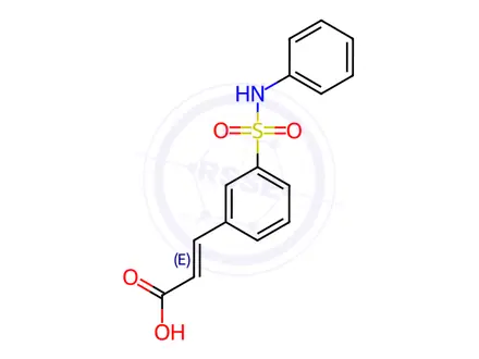 Chemical structure of Belinostat Acid