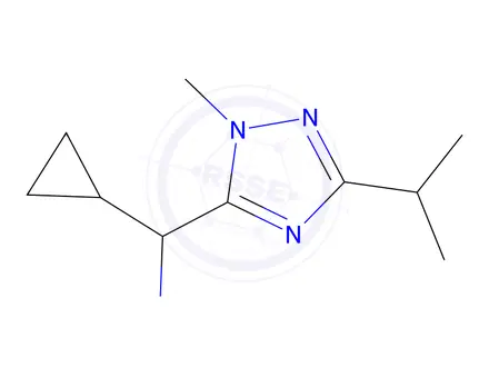 Chemical structure of Cyclopropyl(3-isopropyl-1-methyl-1h-1,2,4-triazol-5-yl)methanamine