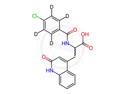 Chemical structure of Rebamipide-d4