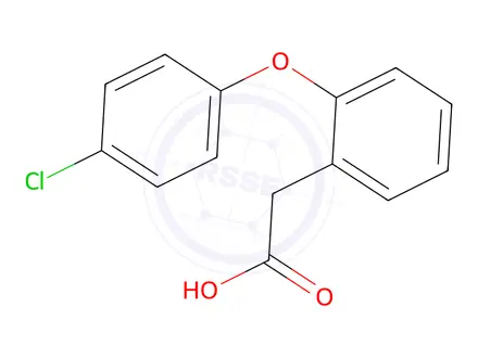 Chemical structure of 2-(2-(4-Chlorophenoxy)phenyl)acetic Acid