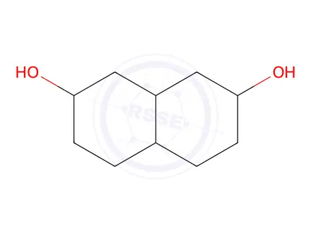 Chemical structure of 2,7-Decahydronaphthalenediol