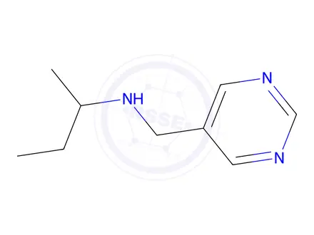 Chemical structure of N-(pyrimidin-5-ylmethyl)butan-2-amine