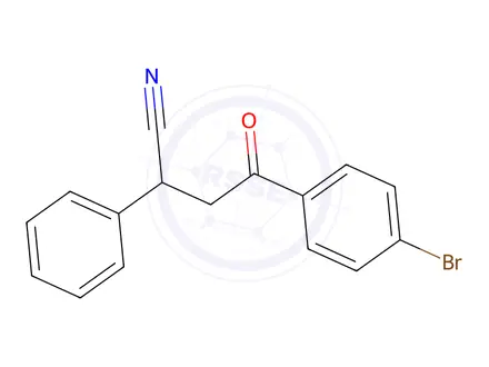 Chemical structure of 4-(4-Bromophenyl)-4-oxo-2-phenylbutanenitrile