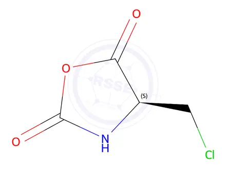 Chemical structure of (S)-4-(chloromethyl)oxazolidine-2,5-dione