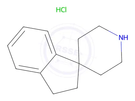 Chemical structure of 2,3-Dihydrospiro[indene-1,4'-piperidine] Hydrochloride