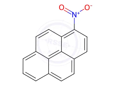 Chemical structure of 1-Nitropyrene