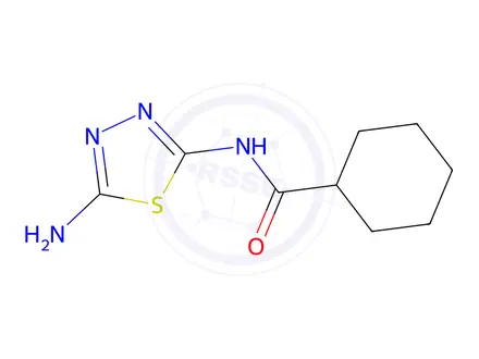 Chemical structure of n-(5-Amino-1,3,4-thiadiazol-2-yl)cyclohexanecarboxamide