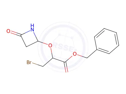 Chemical structure of Benzyl 3-bromo-2-((4-oxoazetidin-2-yl)oxy)propanoate