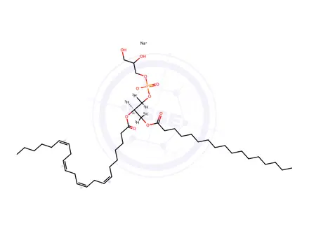 Chemical structure of 17:0-22:4 PG-d5