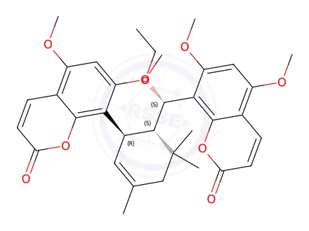 Chemical structure of Toddalosin ethyl ether