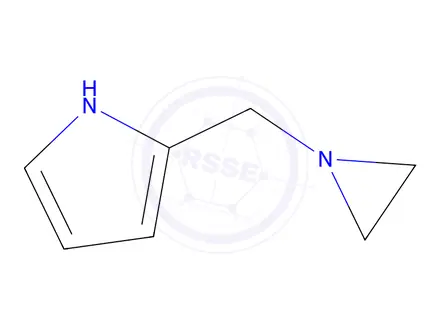 Chemical structure of 1H-Pyrrole,2-(1-aziridinylmethyl)-(9CI)