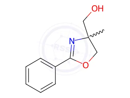 Chemical structure of (4-Methyl-2-phenyl-4,5-dihydro-1,3-oxazol-4-yl)methanol