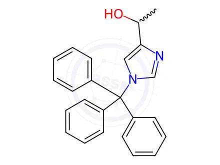 Chemical structure of 1-(1-Trityl-1H-imidazol-4-yl)ethanol