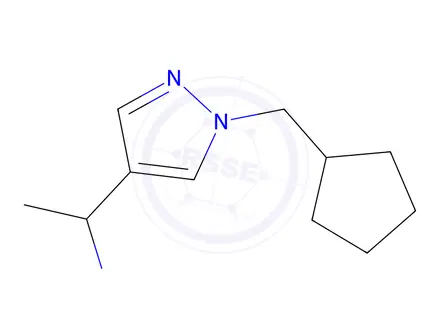 Chemical structure of 1-[1-(cyclopentylmethyl)-1h-pyrazol-4-yl]ethan-1-amine