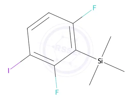 Chemical structure of (2,6-Difluoro-3-iodophenyl)trimethylsilane