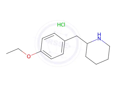 Chemical structure of 2-(4-Ethoxybenzyl)piperidine hydrochloride