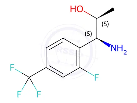 Chemical structure of (1S,2S)-1-AMINO-1-[2-FLUORO-4-(TRIFLUOROMETHYL)PHENYL]PROPAN-2-OL