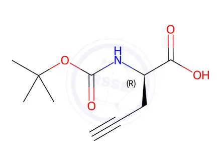 Chemical structure of Boc-D-Pra-OH
