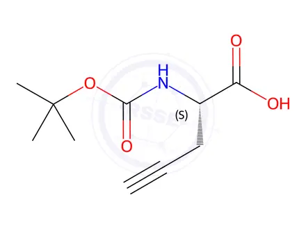 Chemical structure of Boc-​L-​Propargylglycine