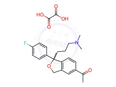 Chemical structure of Acetyl Citalopram Oxalate