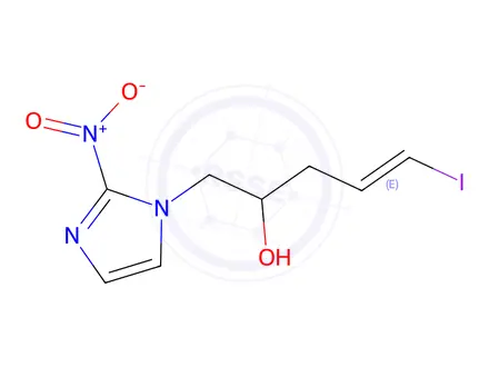 Chemical structure of 5-(2-nitroimidazolyl)-4-hydroxy-1-iodopent-1-ene