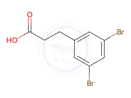 Chemical structure of 3-(3,5-Dibromo-phenyl)-propionic acid