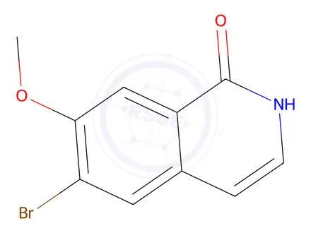 Chemical structure of 6-Bromo-7-methoxyisoquinolin-1(2H)-one