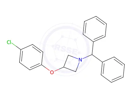 Chemical structure of 3-(4-CHLOROPHENOXY)-1-(DIPHENYLMETHYL)AZETIDINE