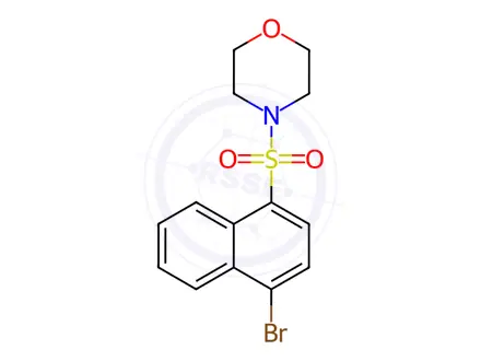 Chemical structure of 4-((4-Bromonaphthalen-1-yl)sulfonyl)morpholine