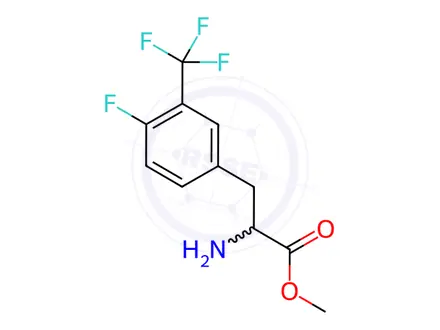 Chemical structure of Phenylalanine, 4-fluoro-3-(trifluoromethyl)-, methyl ester
